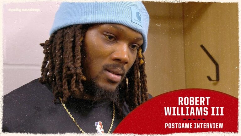 Robert Williams III On Tonight’s Win And Donovan Clingan Portland Trail Blazers Mar. 18, 2026