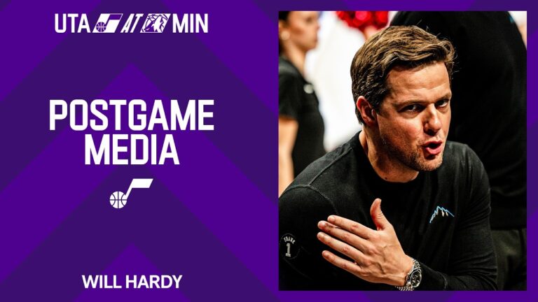 Will Hardy assesses Utah’s energy, reacts to Sensabaugh’s 41-point night in Minnesota