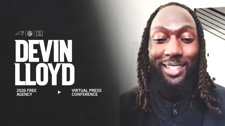 Devin Lloyd introductory press conference Carolina Panthers