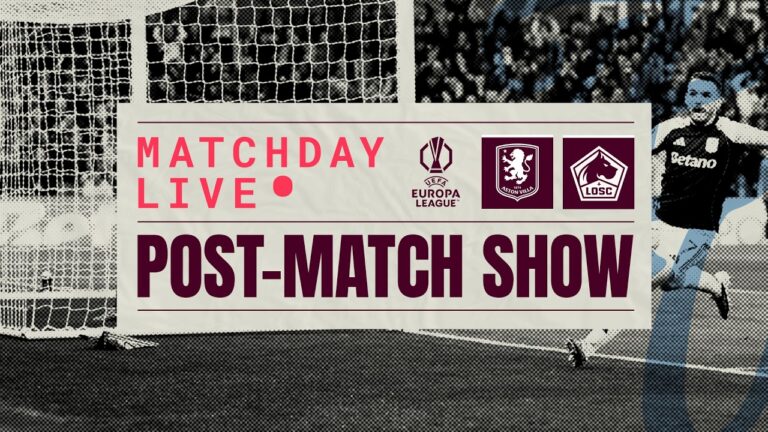 Villa 2-0 Lille Post-match Live Uel