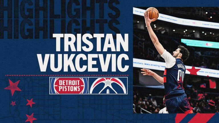 Highlights: Tristan Vukcevic Scores 21 Points vs. Detroit Pistons 03.19.26