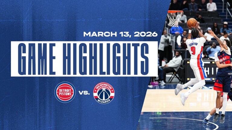 Win No. 50 Secured Detroit Pistons vs. Washington Wizards GAME HIGHLIGHTS 3.19.2026