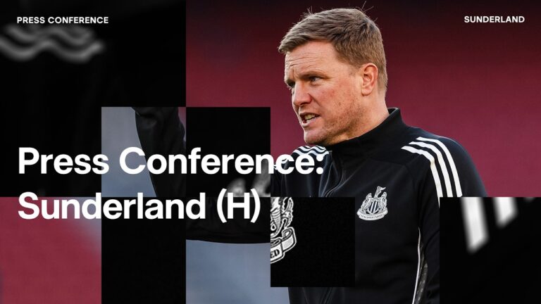 PRESS CONFERENCE Eddie Howe pre-Sunderland