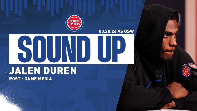 Post-Game Press Conference: Jalen Duren Pistons vs. Warriors  03.20.26