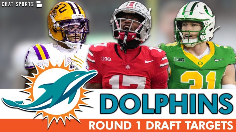 UPDATED Dolphins Round 1 Draft Targets Following The Jaylen Waddle Trade Dolphins Draft Rumors