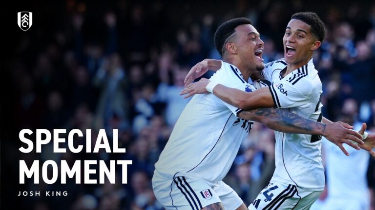 First Premier League Goal FULHAM 3-1 BURNLEY Josh King Interview