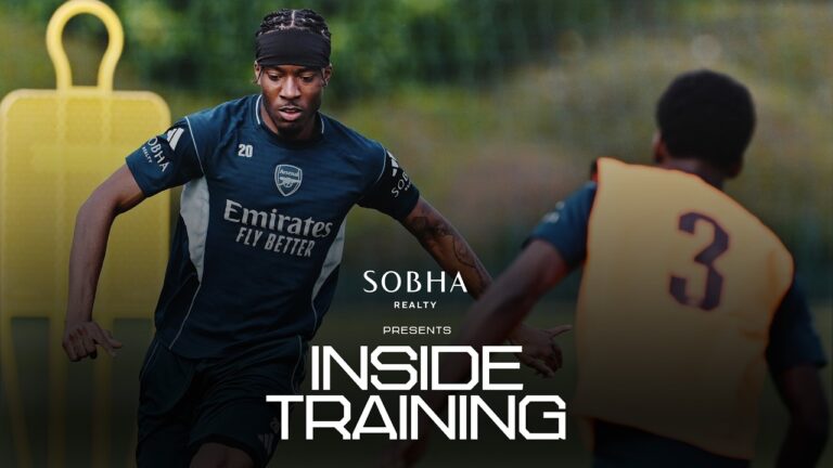 GUNNERS PREPARE FOR CARABAO CUP FINAL l Gym work and rondos ahead of Man City INSIDE TRAINING