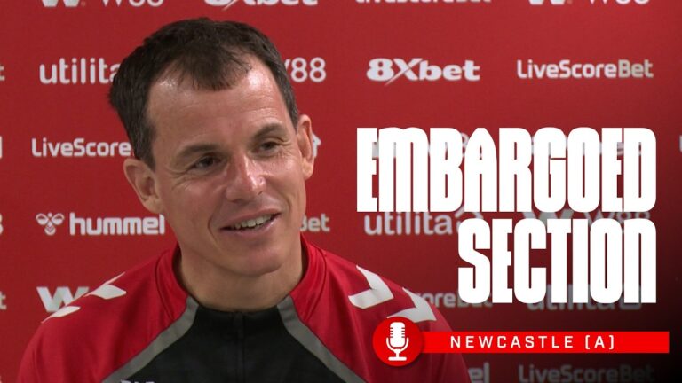 Newcastle Press Conference Embargoed Section