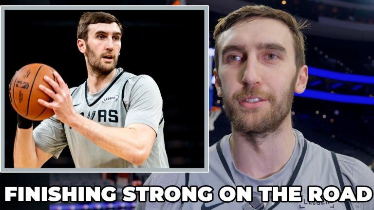 Luke Kornet on Spurs Final Game of the Rodeo Roadtrip in Philadelphia