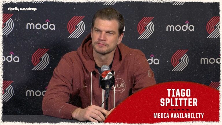 Tiago Splitter Pregame Media Availability Portland Trail Blazers at Denver Nuggets Mar 22, 2026