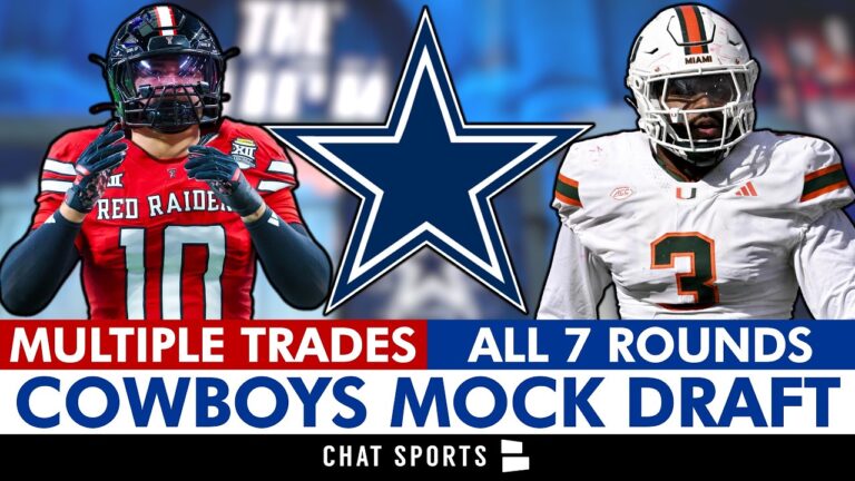 Cowboys Mock Draft: 7-Rounds With MULTIPLE Trades For The Dallas Cowboys After NFL Free Agency