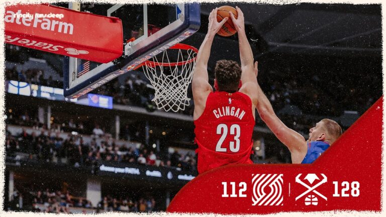 Portland Trail Blazers 112, Denver Nuggets 128 Game Highlights March 22, 2026