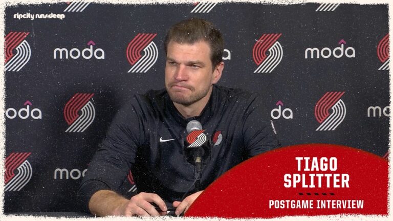 Tiago Splitter Postgame Media Availability Portland Trail Blazers vs Denver Nuggets Mar 22, 2026