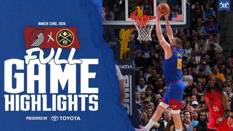 Denver Nuggets HOME WIN vs. Portland Trail Blazers Toyota Game Recap