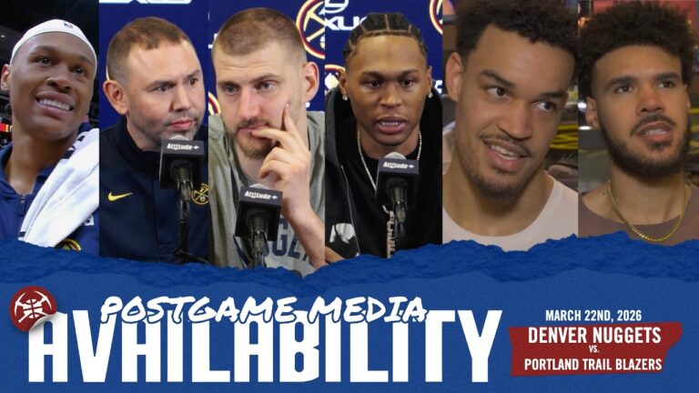 ALL Denver Nuggets Postgame Media vs. POR
