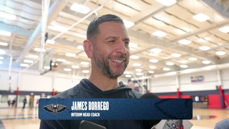 James Borrego on facing the New York Knicks, Jose Alvarado Pelicans Practice 3 22 26