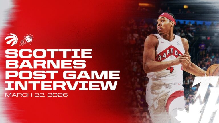 Scottie Barnes Post Game at Phoenix Suns March 22, 2026