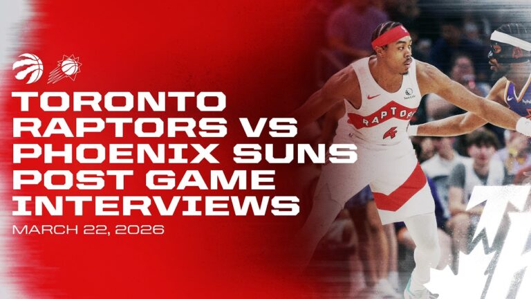 Toronto Raptors Full Media Availabilities Post Game at Phoenix Suns March 22, 2026