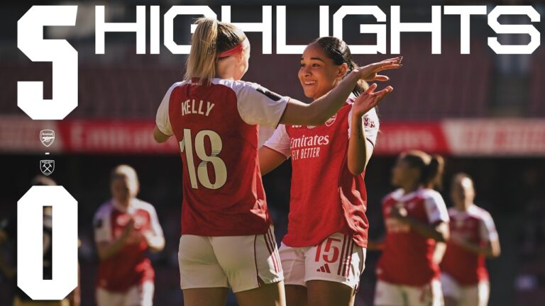 CHLOE KELLY DOUBLE HIGHLIGHTS Arsenal vs West Ham (5-0) Women’s Super League