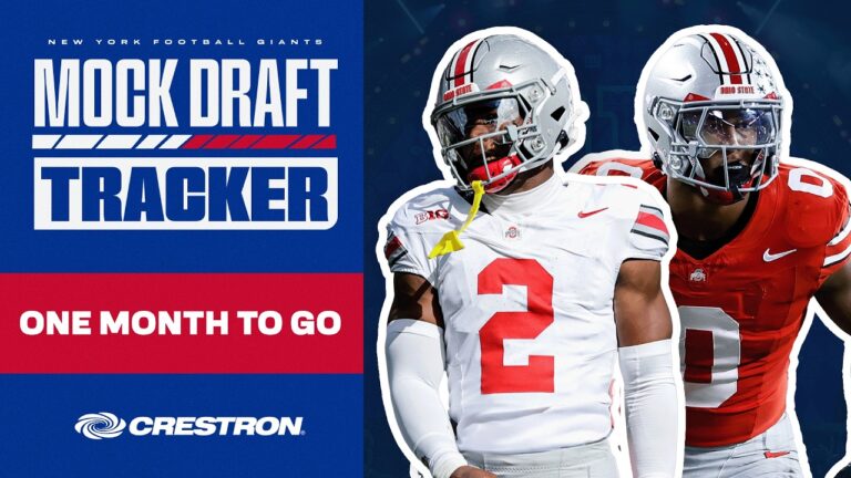 Mock Draft Tracker 7.0: One Month to Go New York Giants