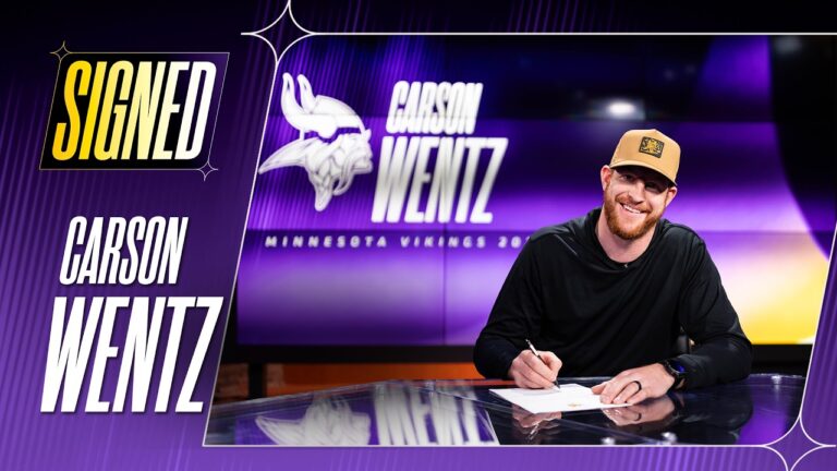 Carson Wentz Signs New Contract with Minnesota Vikings