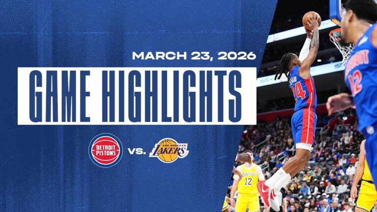 Pistons Snap Lakers 9-Game Win Streak Game Highlights 03.23.2026