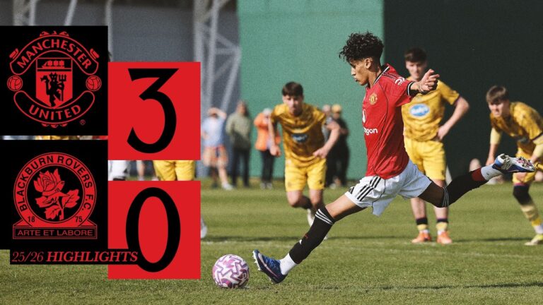 Three Goals For United! Man Utd U18s v Blackburn U18s Academy Highlights