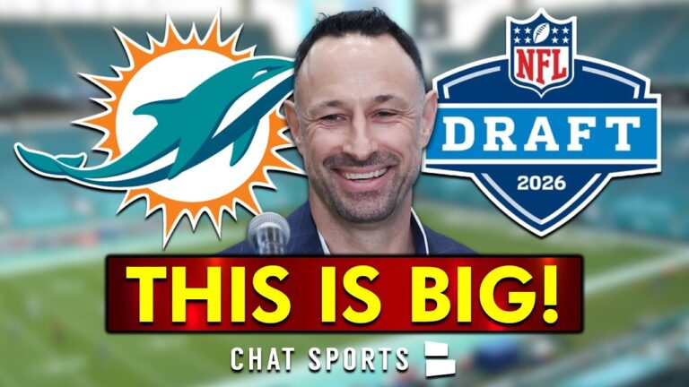 Miami Dolphins Just Received A SUBSTANTIAL NFL Draft Update