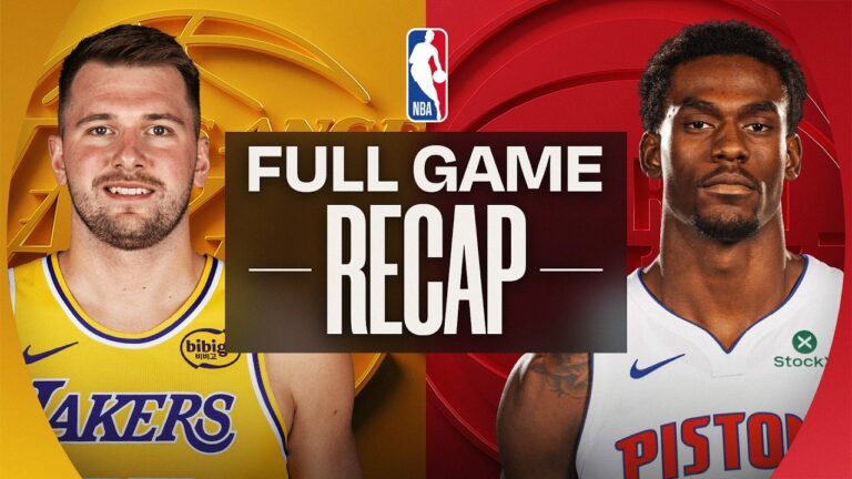 Game Recap: Pistons 113, Lakers 110