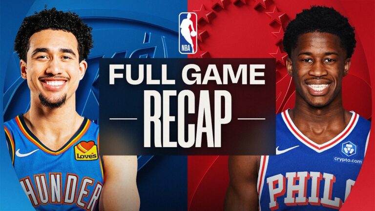 Game Recap: Thunder 123, 76ers 103