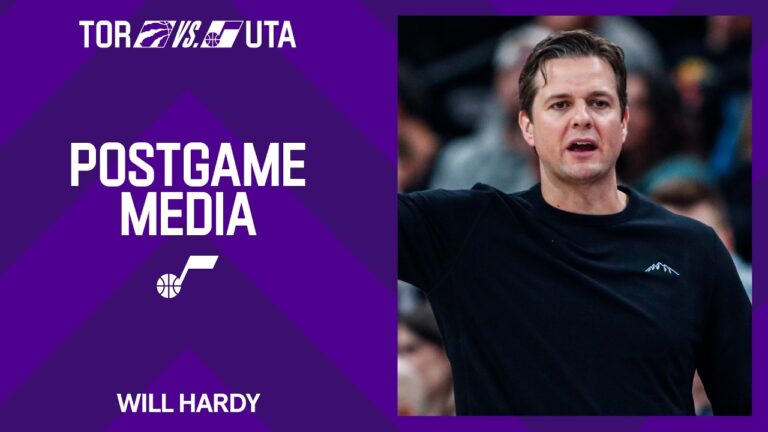 Will Hardy discusses Utah’s fight, Ace Bailey’s career-night against Toronto