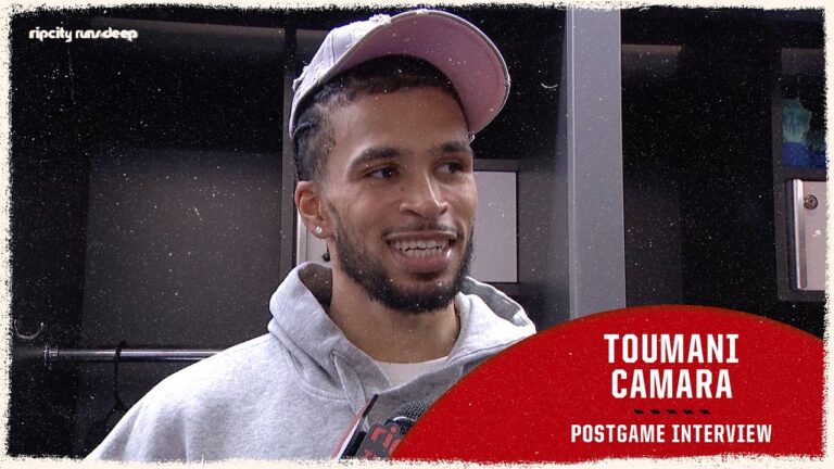 Toumani Camara Career-High Night On His Glass Night Trail Blazers vs Nets March 23, 2026