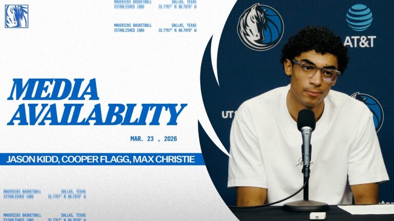 Jason Kidd, Cooper Flagg, & Max Christie Post-Game Media Availability vs GSW 3 23 26
