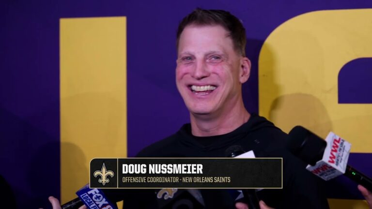 Doug Nussmeier on Garrett Nussmeier, free agent additions LSU Pro Day 2026