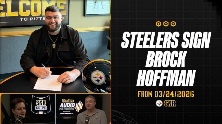 Discussing the Steelers addition of OL Brock Hoffman SNR Drive Pittsburgh Steelers