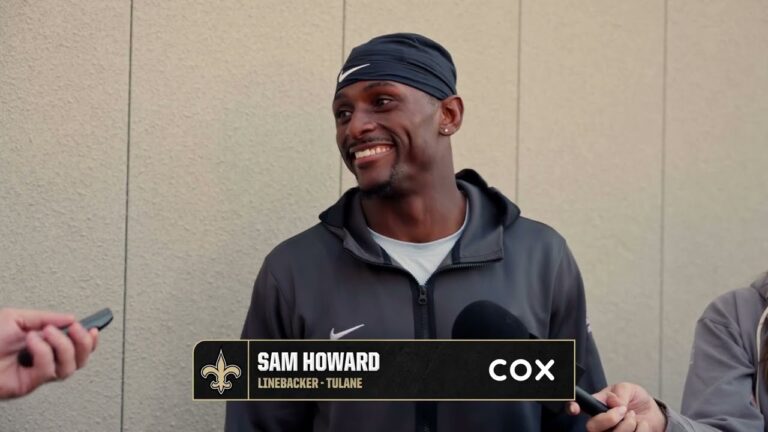 Sam Howard on feedback from scouts, return from injury Tulane Pro Day 2026