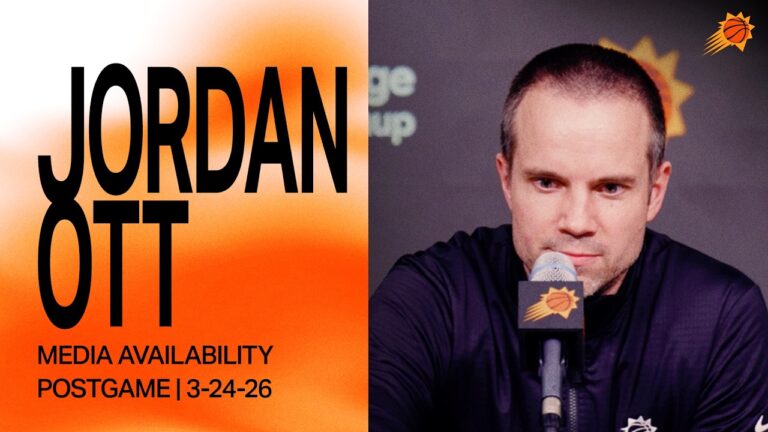 Head Coach Jordan Ott Postgame Media Availability Phoenix Suns