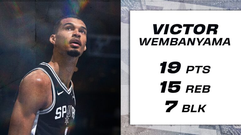 Victor Wembanyama Drops Near Triple Double With 7 BLOCKS in Spurs Road Win vs. Memphis