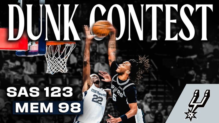 Seven Score In Double Figures As Spurs Win With A Dunk Show In Memphis
