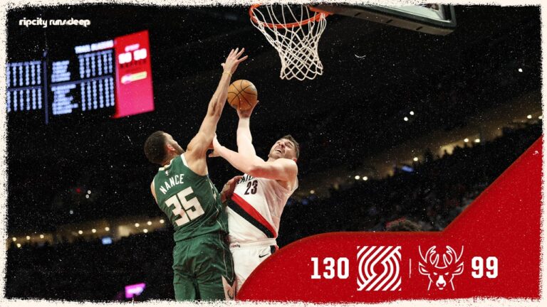Portland Trail Blazers 130, Milwaukee Bucks 99 Game Highlights March 25, 2026