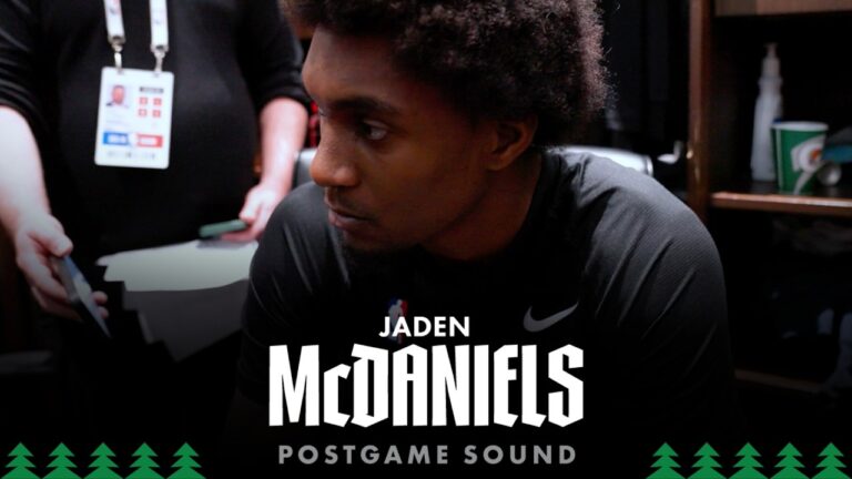 We Had To Up Our Physicality To Get This Win. Jaden McDaniels Postgame Sound 3.25.26