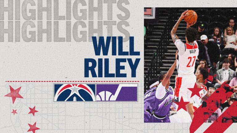 Highlights: Will Riley Scores Double-Double at Utah Jazz 03.25.26