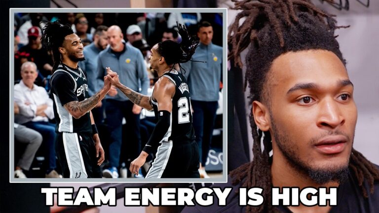 Stephon Castle on Spurs Playing Their Best Basketball and Team Energy Being Higher Than Ever