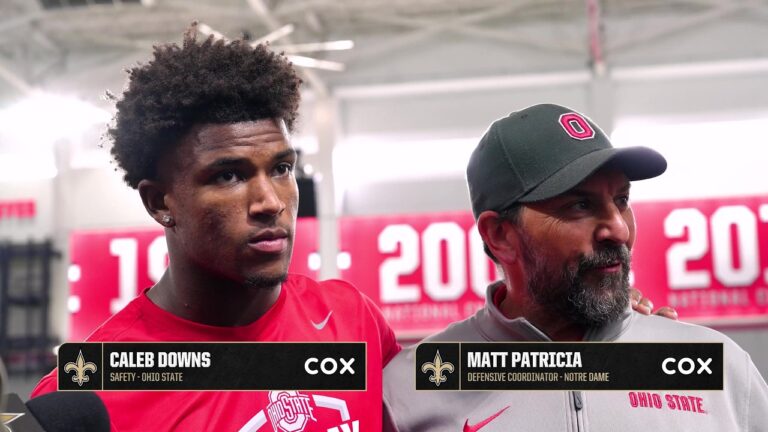 Caleb Downs on Pro Day workouts, NFL Draft prep Ohio State Pro Day 2026