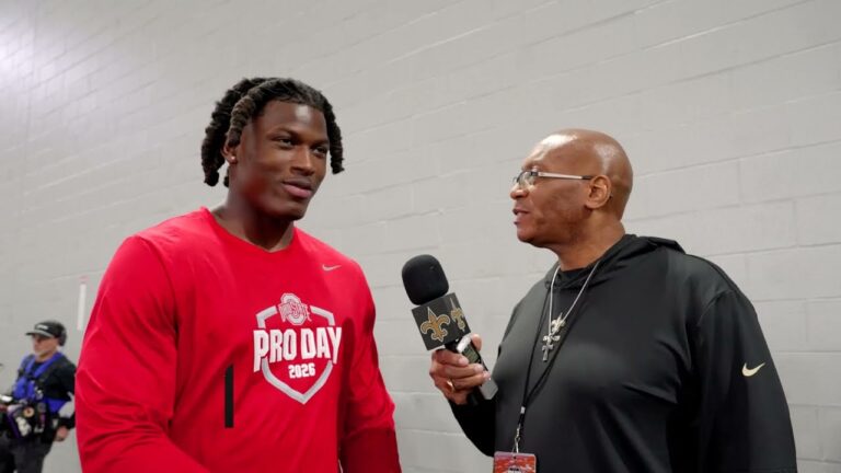 Arvell Reese on positional versatility, NFL Draft prep Ohio State Pro Day 2026