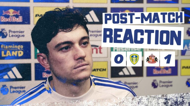 We have to lift our heads Dan James Leeds United 0-1 Sunderland