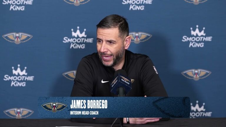 James Borrego Pelicans-Pistons Postgame Interview 3 26 26