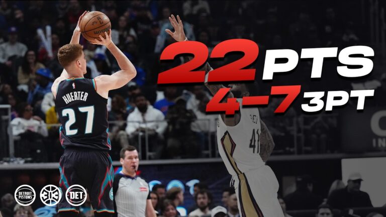Kevin Huerter 22 PTS, 4-7 3PT Game Highlights vs New Orleans Pelicans nba pistons