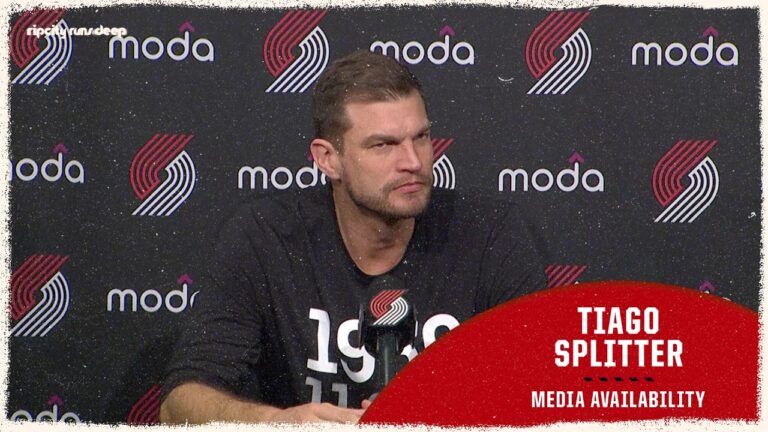 Tiago Splitter Pregame Media Availability Portland Trail Blazers vs Dallas Mavericks Mar 27 2026