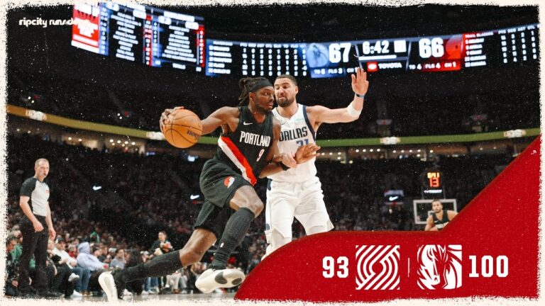 Portland Trail Blazers 93, Dallas Mavericks 100 Game Highlights March 27, 2026